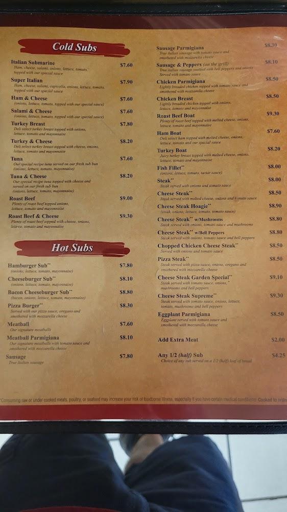 Pizza Garden Italian Restaurant Menu image 2
